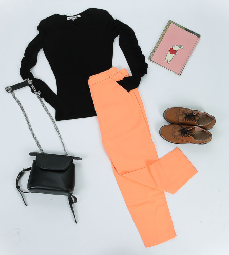 Quần nữ dài suông màu thanh lịch LD5PT204 Leshop