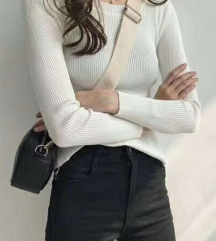 Áo len gân tay dài