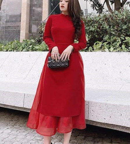 Chân váy voan kiếng 2 lớp