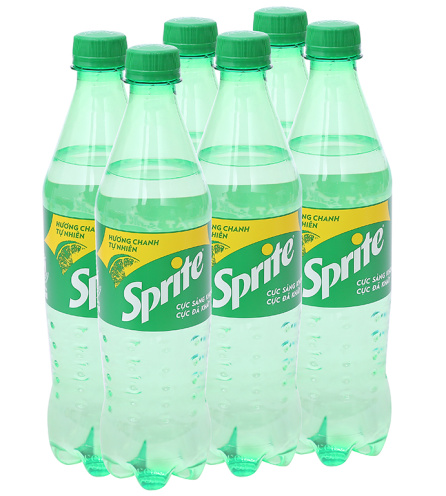 6 chai nước ngọt Sprite hương chanh 600ml