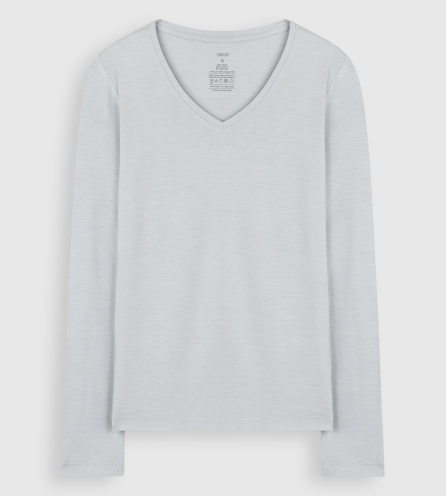 ÁO GIỮ NHIỆT NỮ CỔ TIM OEKO-TEX