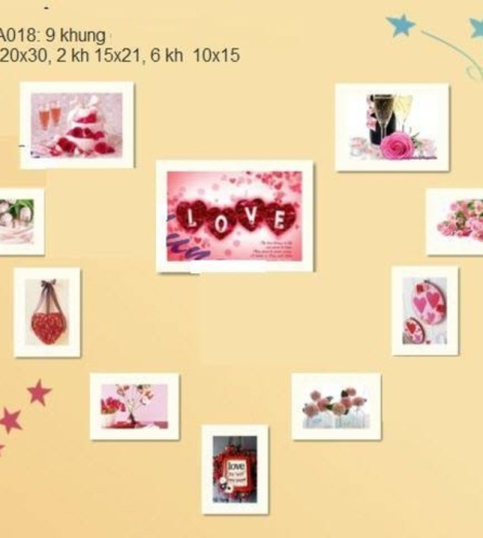 Khung Ảnh Bộ 9 Khung - KA018