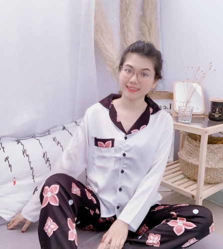 Bộ Thu Đông Pijama Lụa Satin