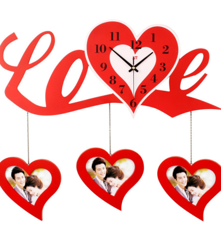 Bộ Khung Ảnh Đồng Hồ Chữ Love