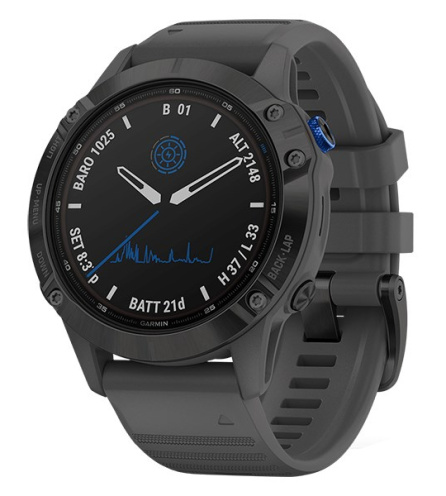 Đồng hồ thông minh Garmin Fenix 6 Pro Solar dây silicone
