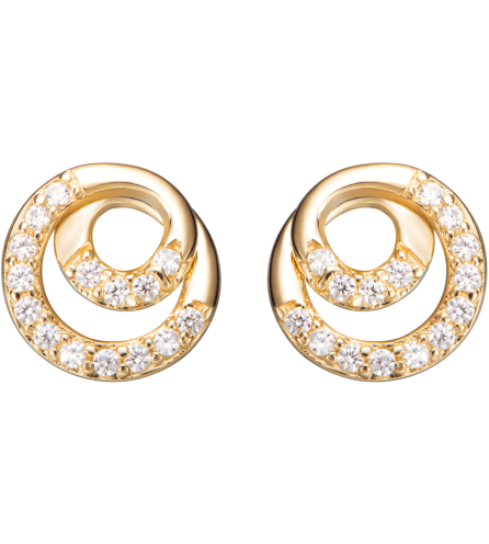 Bông tai Vàng 18K đính đá CZ PNJ XM00Y000082