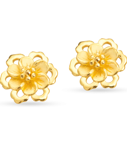 Bông tai cưới Vàng 24K PNJ Sắc Hoa Xuân 0000Y000090