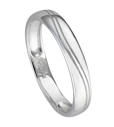 Nhẫn cưới nam Vàng trắng 10K PNJ 0000W000040