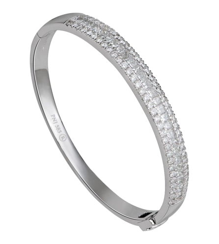 Vòng tay Kim cương Vàng trắng 14K PNJ DDDDW000044