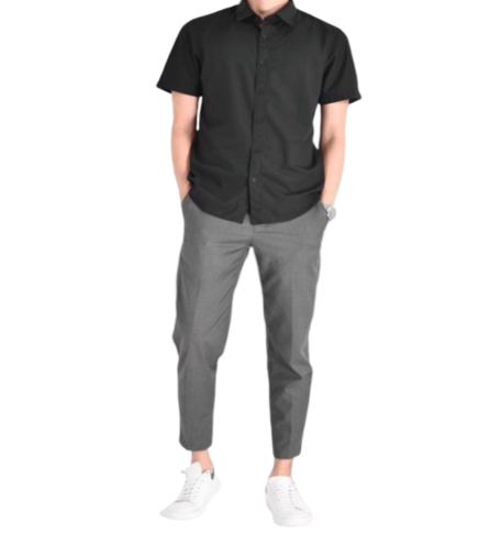 Áo Sơ Mi Nam Tay Ngắn - vải bamboo - SM216200