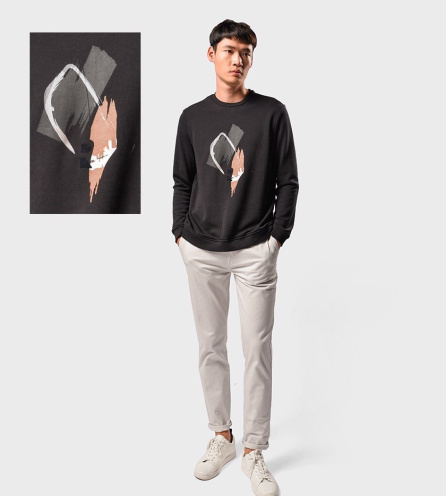 Áo Thun Nam Tay Dài Sweatshirt Regular - AT108307