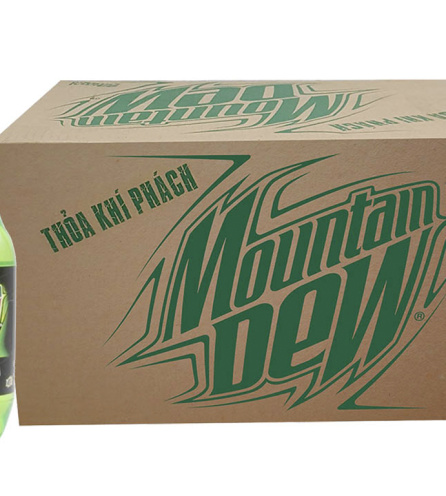 Thùng 24 chai nước ngọt Mountain Dew 390ml