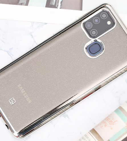 Ốp lưng Galaxy A21S Nhựa dẻo Skycloud II JM TPU Gold