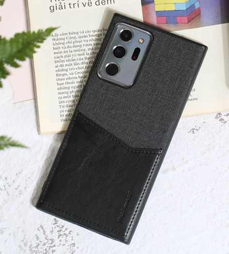 Ốp lưng Galaxy Note 20 Ultra Nhựa cứng viền dẻo V Pocket II JM Đen
