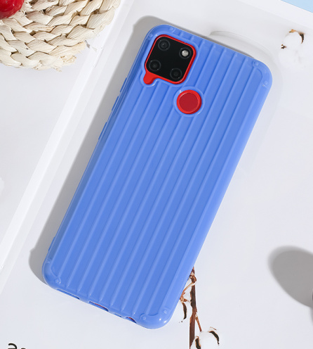 Ốp lưng Realme C12 nhựa dẻo Luggage TPU OSMIA Xanh