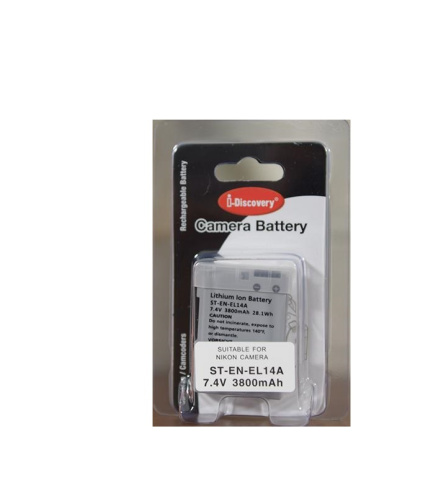 PIN I-DISCOVERY EN-EL14A CHO NIKON D3100, D3200, D3400, D5100, D5200, P7000, P7100,D5300, D5500, D5600