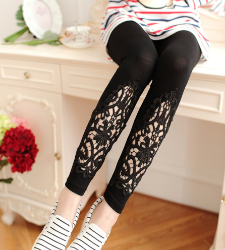 Quần Legging Nữ Ren Hoa 104
