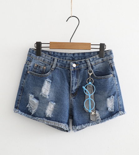 Quần Short Jean Nữ Móc Khoá Kính 550
