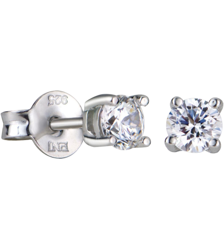 Bông tai bạc đính đá PNJSilver XM00K000120