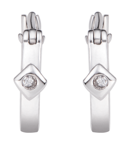 Bông tai trẻ em bạc đính đá PNJSilver XM00K000139