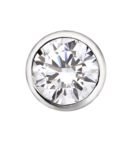 Bông tai nam bạc đính đá PNJSilver XM00K000107