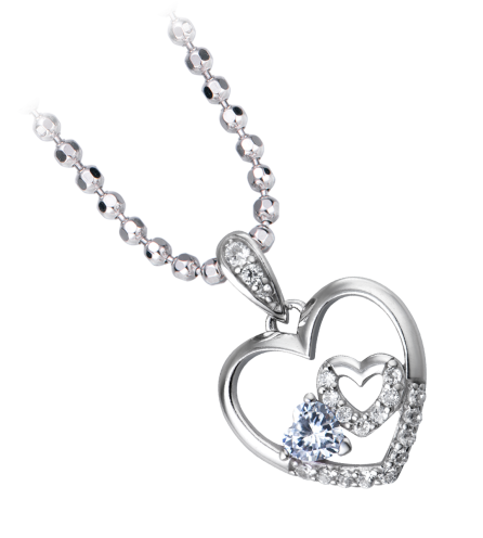 Mặt dây chuyền bạc đính đá PNJSilver XMXMK000109