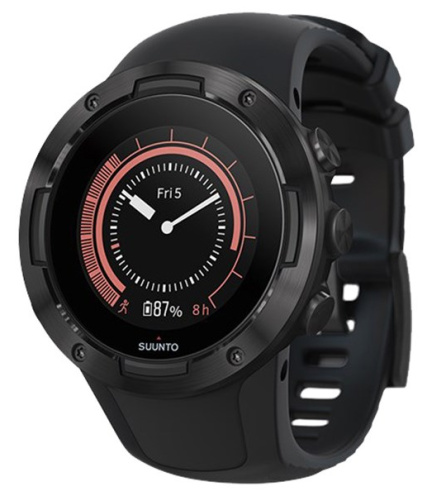 Đồng hồ thông minh Suunto 5 dây silicone đen