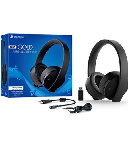 Tai Nghe Playstation PS4 Gold Wireless Headset - Black