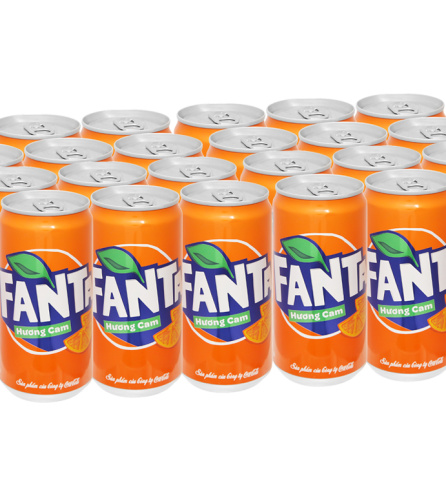 Thùng 24 lon nước ngọt Fanta hương cam 250ml