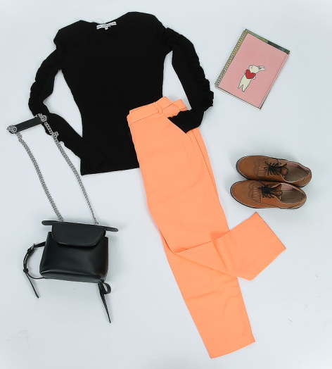 Quần nữ dài suông màu thanh lịch LD5PT204 Leshop