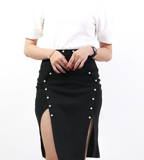 Chân váy phối ngọc 12069