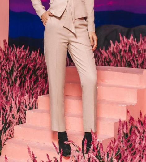 Quần tây nữ Emspo ống đứng túi chéo đính cúc sừng VQL0209