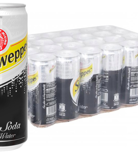 24 lon soda Schweppes 330ml