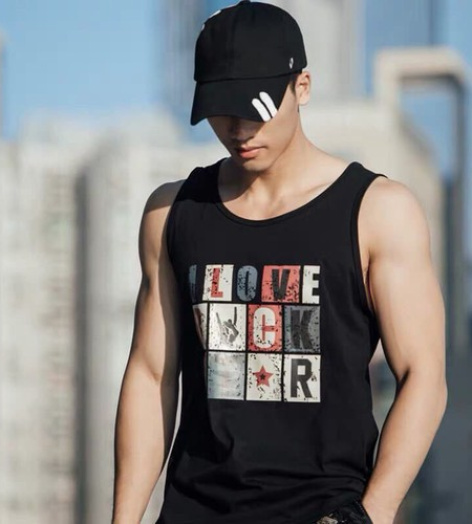 Áo thun 3 lỗ nam I LOVE