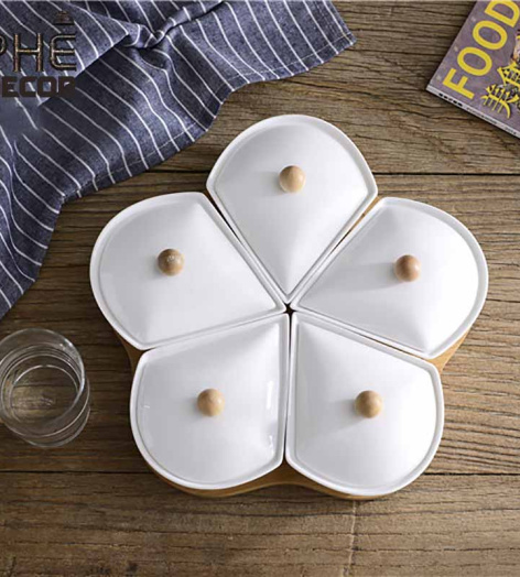 HỘP MỨT SỨ 5 CÁNH HOA - KM05