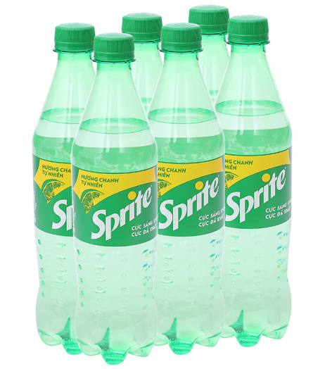 6 chai nước ngọt Sprite hương chanh 600ml