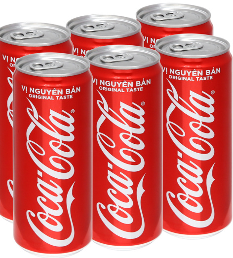 6 lon nước ngọt Coca Cola 320ml