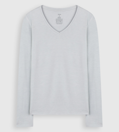 ÁO GIỮ NHIỆT NỮ CỔ TIM OEKO-TEX