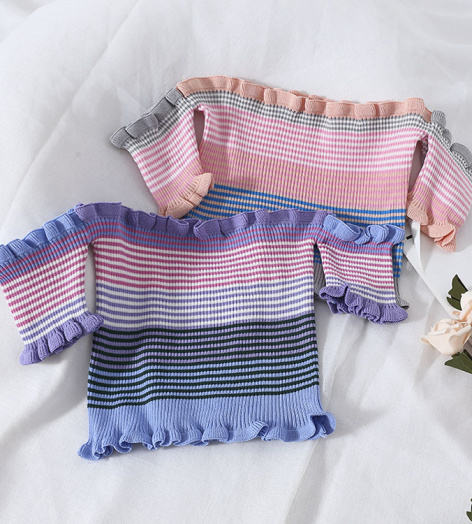 Áo Thun Croptop Nữ Len Gân K10