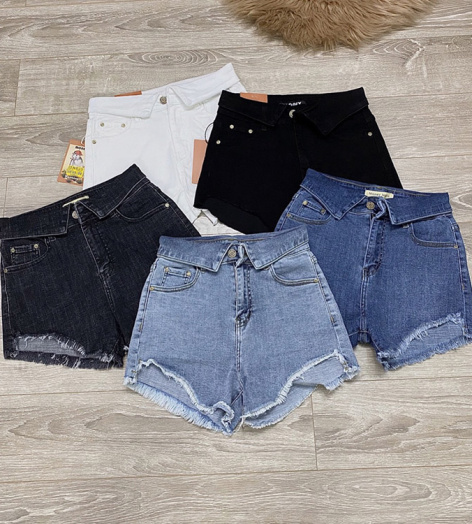 Quần Short Jean Cạp Cao HQ 708