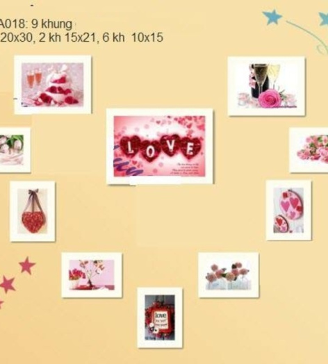 Khung Ảnh Bộ 9 Khung - KA018