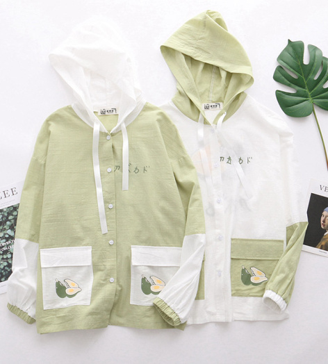 Áo Khoác Nhẹ Trái Bơ Xinh AK02