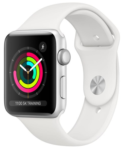 Apple Watch S3 GPS 42mm viền nhôm dây cao su trắng