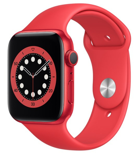 Apple Watch S6 44mm viền nhôm dây cao su (Product RED)