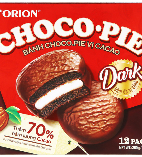 Bánh vị ca cao Choco-pie Dark hộp 360g (12 cái)