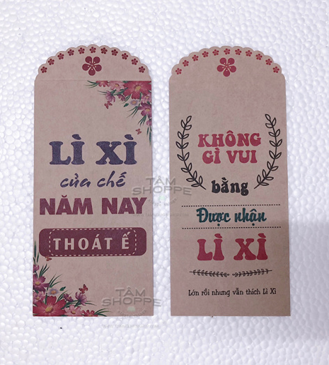 Combo 2 xấp Bao lì xì Tết Vintage (xấp 6 cái)