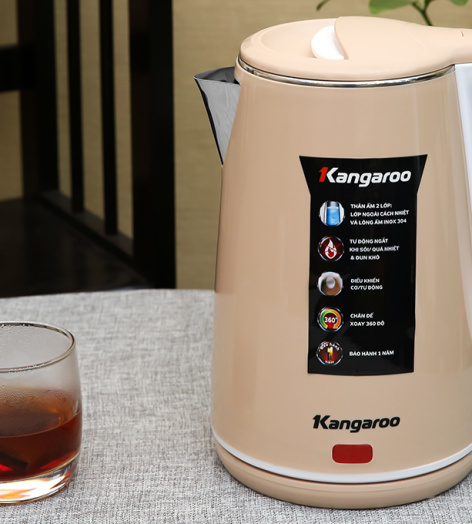 Bình đun siêu tốc Kangaroo 1.5 lít KG-18K1
