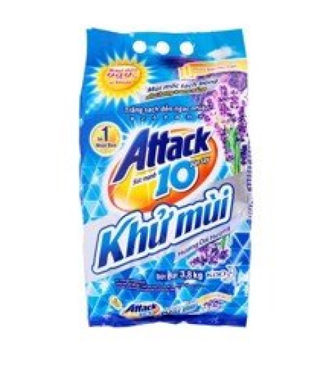 Bột Giặt Attack Khử Mùi Hương Oải Hương (3.8kg)