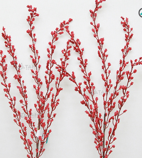 Cành trái đỏ tiêu nhỏ li ti trang trí 90cm T-HOA-13
