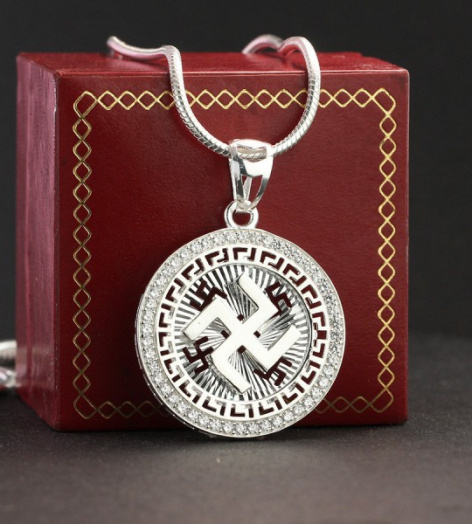 Dây chuyền bạc nam chữ vạn DCA0026